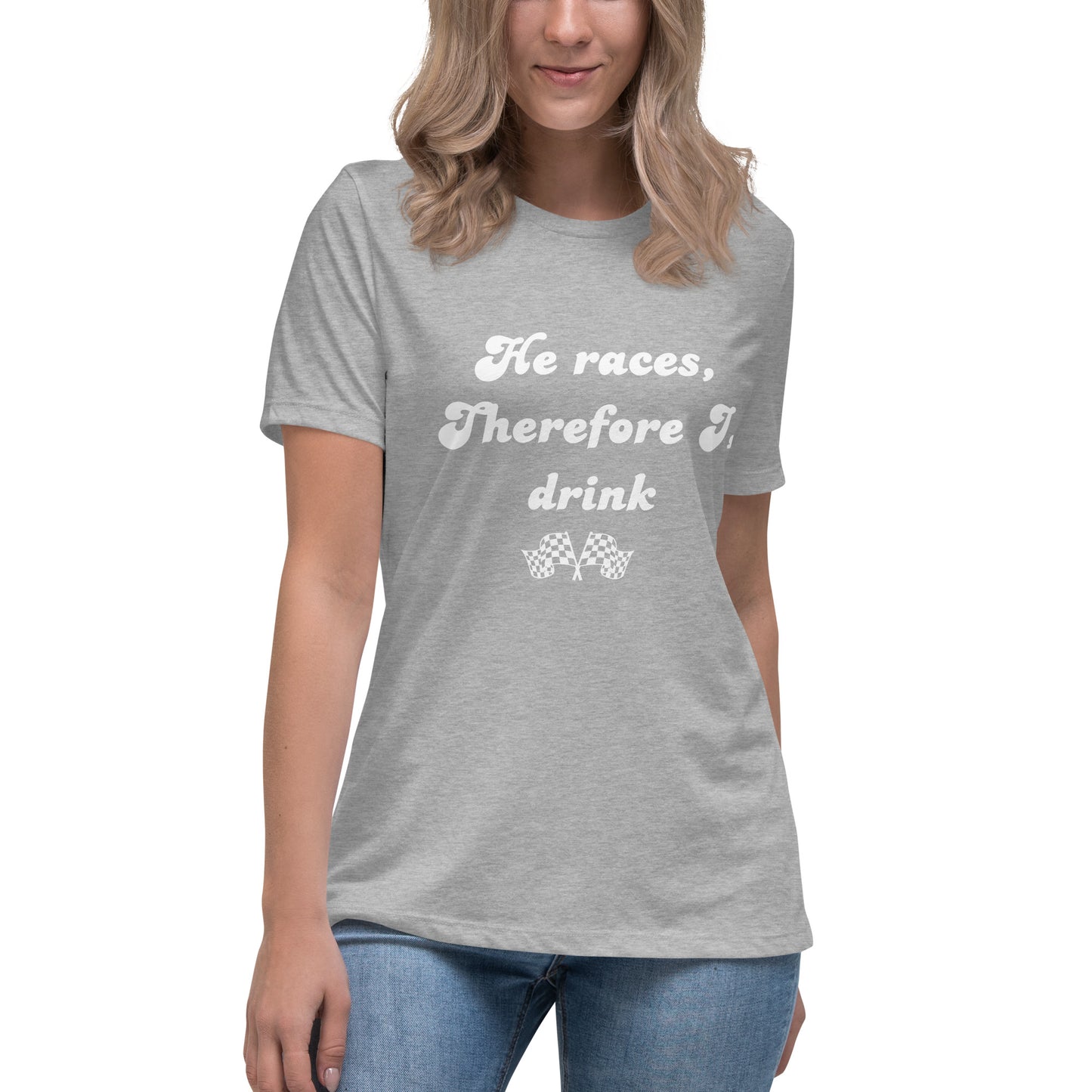 He races, I drink T-shirt