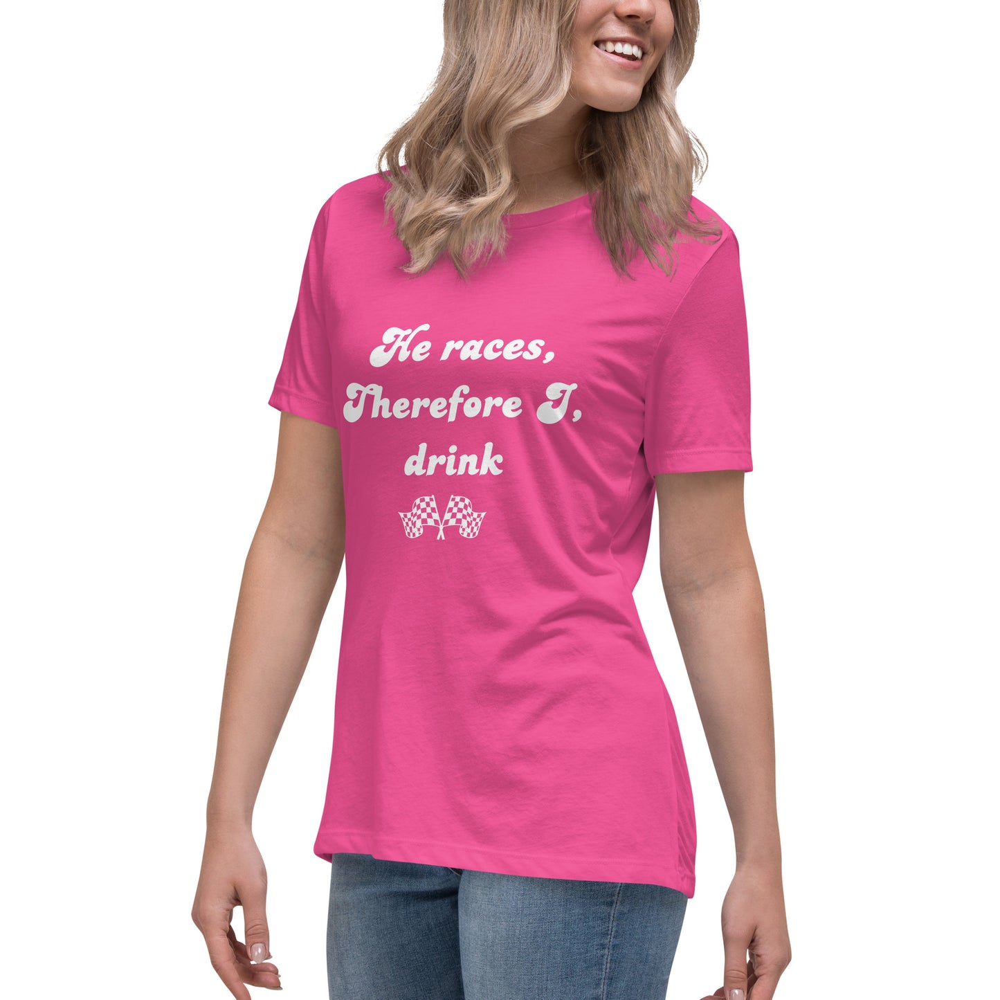 He races, I drink T-shirt