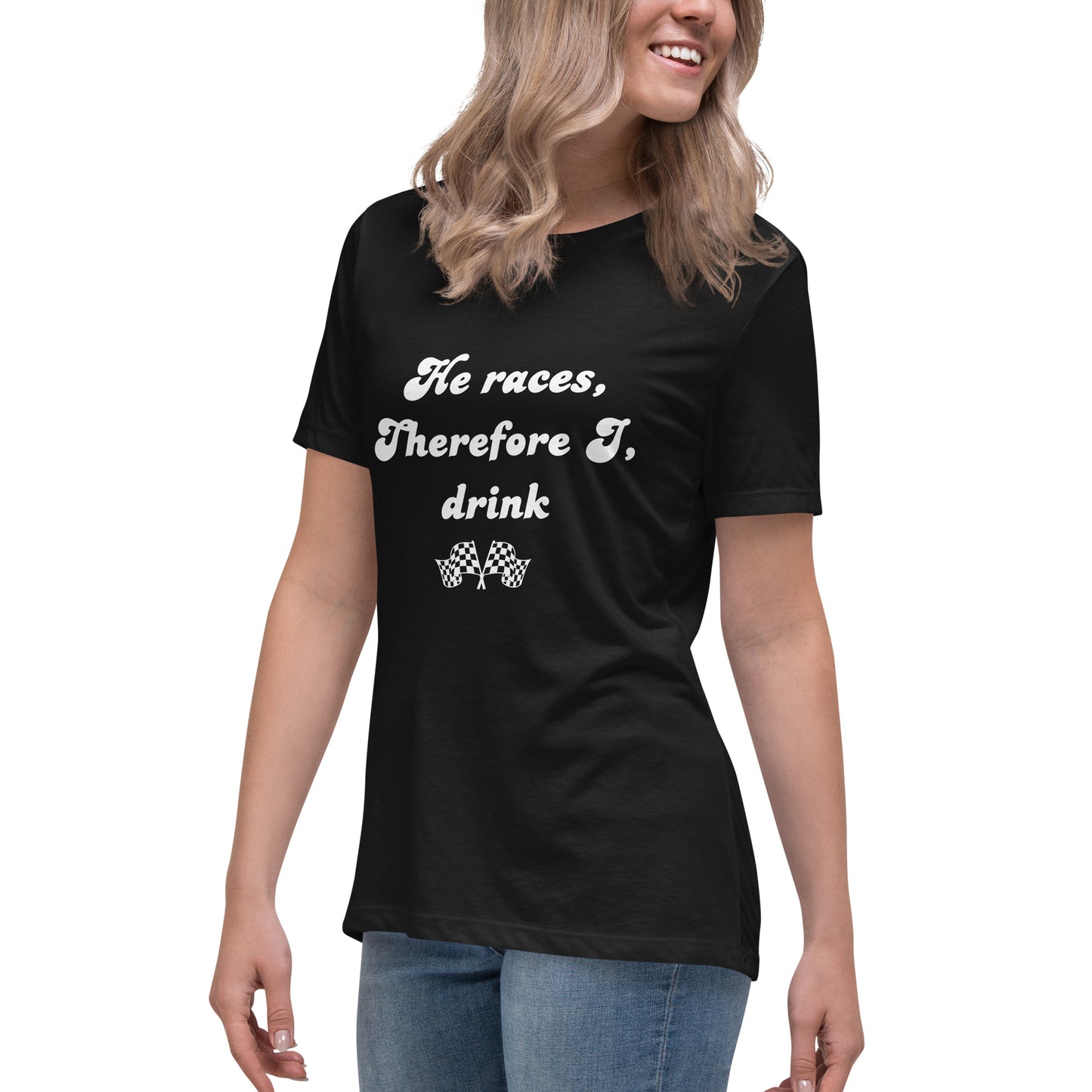 He races, I drink T-shirt